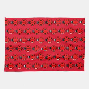 Tre små ladybuggar - könsceller 16 x 24 tum kökshandduk