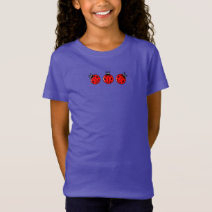 Tre små ladybugs - Girls Bra Jersey T-Shirt