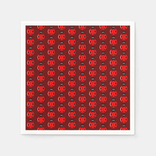 Tre små ladybugs - Standard Cocktail Pappersservett
