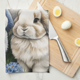 Tre små Lop Bunnies Kökshandduk