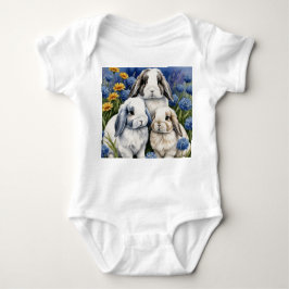 Tre Små Lop Kanin Kaniner T Shirt