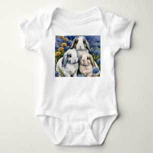 Tre små lopoöronkaniner t shirt