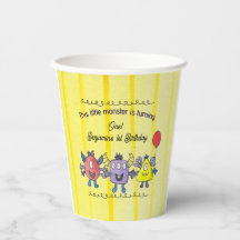 Tre små monster Barnkalas Pappersmugg