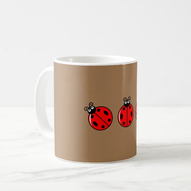 Tre små nyckelpigor - Klassisk mugg (Framsida vänster)