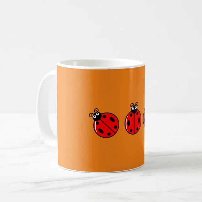 Tre små nyckelpigor - Klassisk mugg (Framsida vänster)