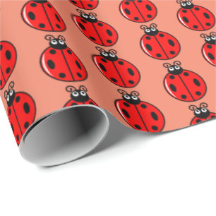 Tre små nyckelpigor - Matta Presentpapper