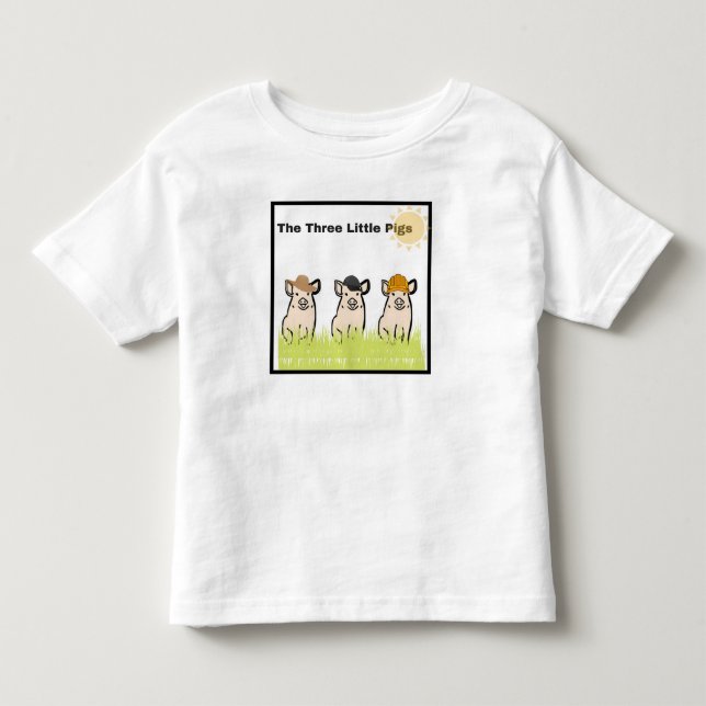 Tre små svin t-shirt (Framsida)