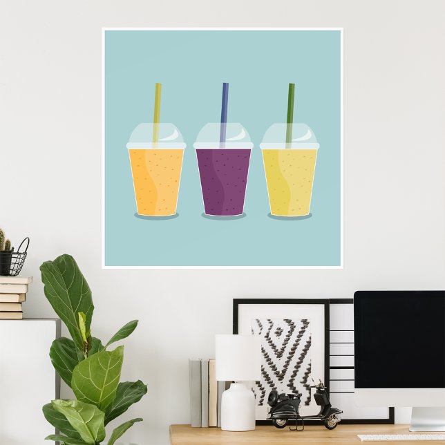 Tre smoothies poster (Skapare uppladdad)
