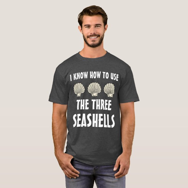 Tre snäckskal Meme T Shirt (Hel framsida)