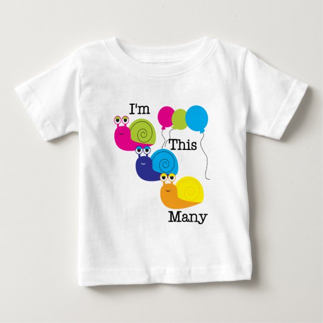 Tre Snigel jag är så många Tshirts och gåvor (Framsida)