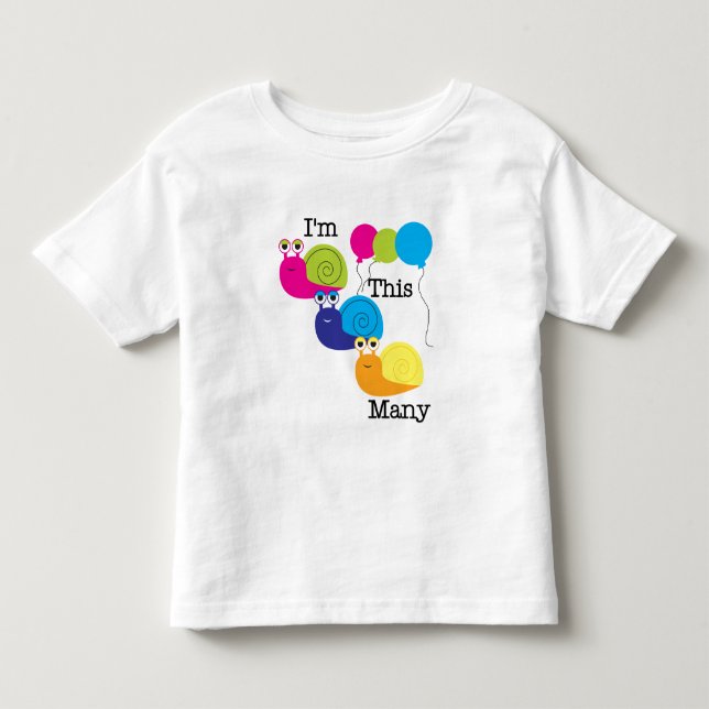 Tre Snigel jag är så många Tshirts och gåvor (Framsida)