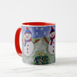 Tre Snögubbar jul Mugg