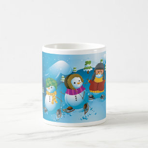 Tre Snögubbe Mugg