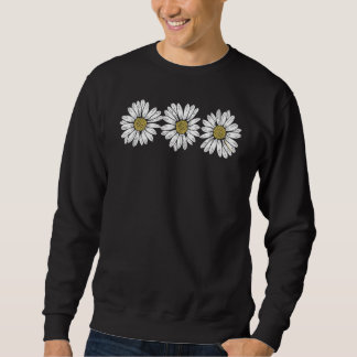 Tre snygga tusenskönor blomma vår sommar lång ärmad tröja