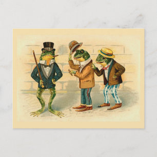 "Tre Sociable Frogs" Vykort