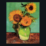 Tre solblommor i Vas av Van Gogh Poster<br><div class="desc">Tre solblommor i Vas av Vincent Willem van Gogh. Om Vincent Willem van Gogh Vincent Willem van Gogh var en nederländsk poressionistisk målare vars arbete hade ett långtgående inflytande på 1900-talets konst till följd av dess levande färg och känslomässiga inverkan. Han led av oro och allt oftare av psykisk sjukdom...</div>