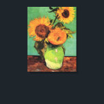 Tre solblommor i Vas av Vincent van Gogh Canvastryck<br><div class="desc">Tre solblommor i Vas av Vincent van Gogh är en vintage bra konst post impressionism fortfarande blommigt. En bukett med tre vackra blommande solblommor i vas. Färska snittblommor från trädgården. Om konstnären: Vincent Willem van Gogh (1853-1890) var en av de mest berömd Post impressionist-målarna under sin tid. Hans arbete var...</div>