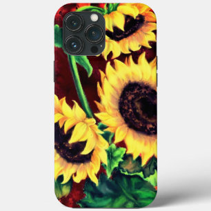 Tre solblommor iphone case