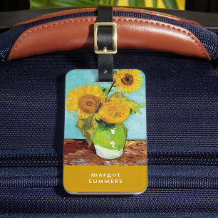 Tre solblommor Vincent van Gogh Bagagebricka