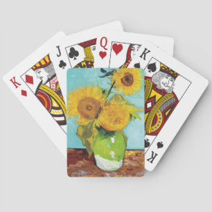 Tre solblommor   Vincent van Gogh Casinokort
