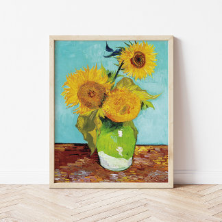 Tre solblommor | Vincent Van Gogh Poster
