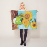 Tre solrosor, Van Gogh Fleecefilt<br><div class="desc">Vincent Willem van Gogh (30 mars 1853-29 juli 1890) var en nederländsk postimponerande målare som tillhör den mest berömd och inflytelserika figurer i den Westerna konsten. På drygt ett decennium skapat han omkring 2 100 konstverk, varav omkring 860 oljemålningar, varav de flesta är från de senaste två åren Hans liv....</div>