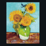 Tre solrosor, Van Gogh Poster<br><div class="desc">Vincent Willem van Gogh (30 mars 1853-29 juli 1890) var en nederländsk postimponerande målare som tillhör den mest berömd och inflytelserika figurer i den Westerna konsten. På drygt ett decennium skapat han omkring 2 100 konstverk, varav omkring 860 oljemålningar, varav de flesta är från de senaste två åren Hans liv....</div>