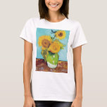 Tre solrosor, Van Gogh T Shirt<br><div class="desc">Vincent Willem van Gogh (30 mars 1853-29 juli 1890) var en nederländsk postimponerande målare som tillhör den mest berömd och inflytelserika figurer i den Westerna konsten. På drygt ett decennium skapat han omkring 2 100 konstverk, varav omkring 860 oljemålningar, varav de flesta är från de senaste två åren Hans liv....</div>