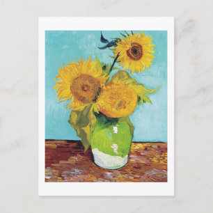 Tre solrosor, Van Gogh Vykort