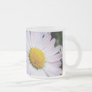 Tre söta daisy frostad glasmugg