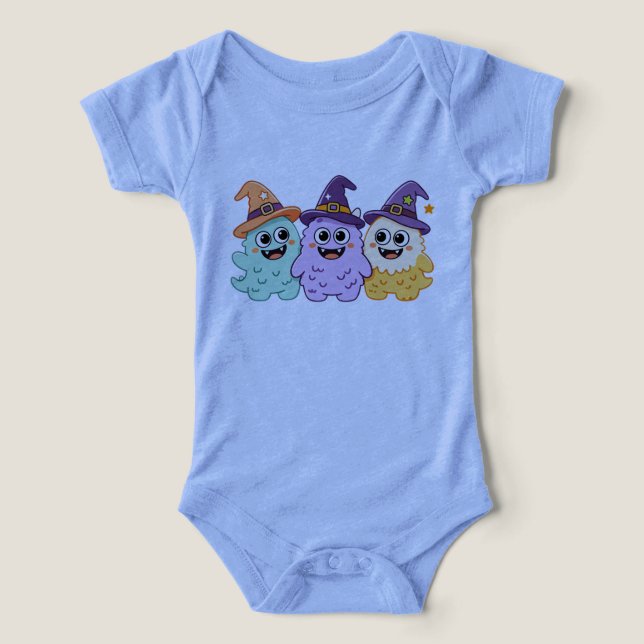 Tre söta mini-monster t shirt (Design Framsida)