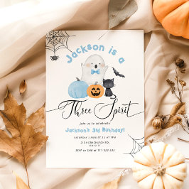 Tre Spirit Halloween-blodiga spookys födelsedag Inbjudningar