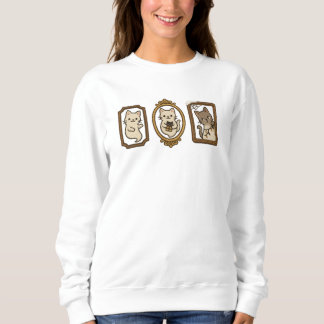 Tre spökkatten i utsmyckade ramar | Söta Halloween T Shirt
