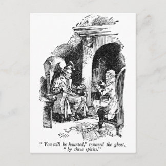 Tre sprickor (med text) vykort