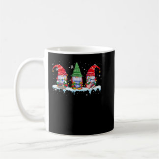 Tre Städning Gnomes Funny jul Ljus Gnome Kaffemugg