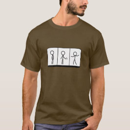 Tre steg i kaffeskjortan tee shirt
