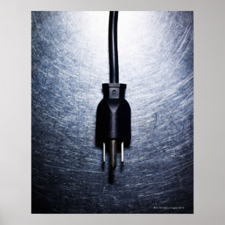 Tre-stora elektriska kontakter på rostfritt poster