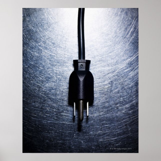 Tre-stora elektriska kontakter på rostfritt poster (Framsidan)