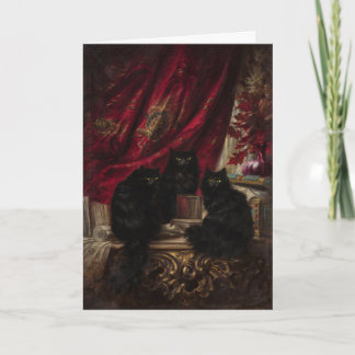 Tre svarta katter kort