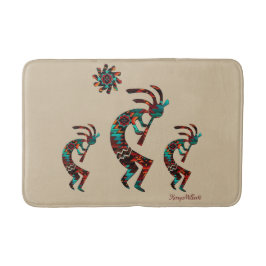 Tre sydvästra Kokopelli Bath Mat Badrumsmatta