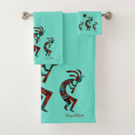 Tre sydvästra Kokopelli Bath Towel Set