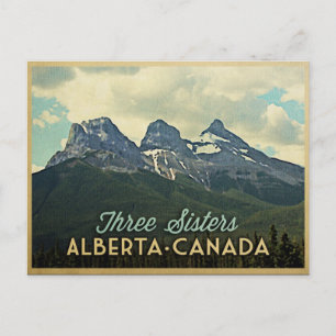 Tre systrar Alberta Kanada Vykort