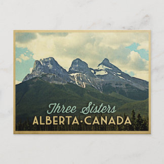 Tre systrar Alberta Kanada Vykort
