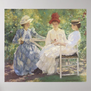 Tre systrar, Edmund Charles Tarbell Poster