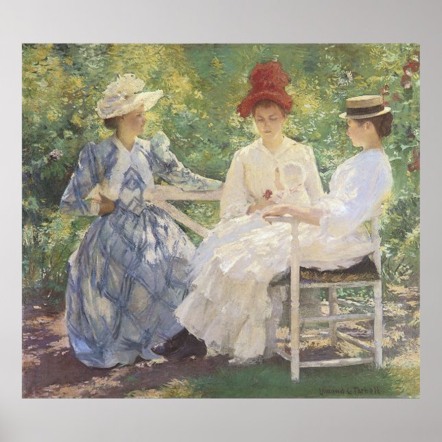Tre systrar, Edmund Charles Tarbell Poster (Framsidan)
