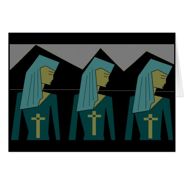 Tre systrar hälsningskort (Framsidan Horizontal)