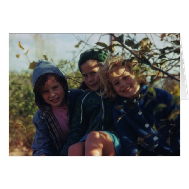 Tre systrar hälsningskort (Framsidan Horizontal)