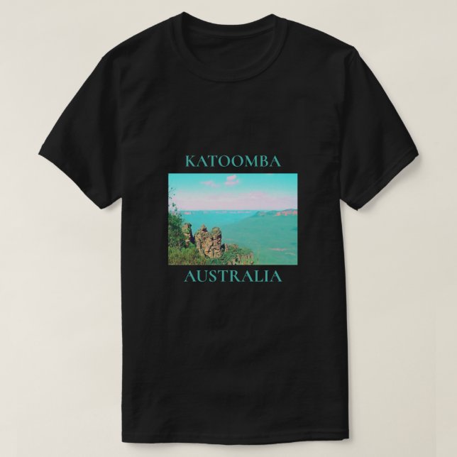 Tre systrar i Katoomba-bergen Australien reser T Shirt (Design framsida)
