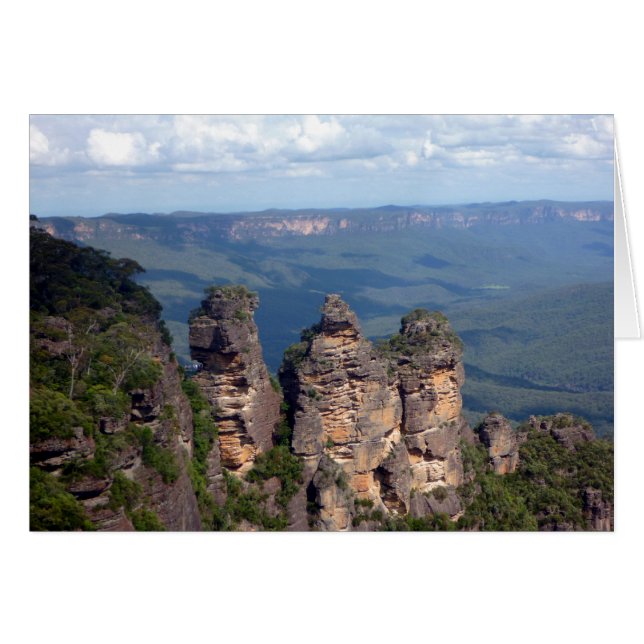 tre systrars vy hälsningskort (Framsidan Horizontal)