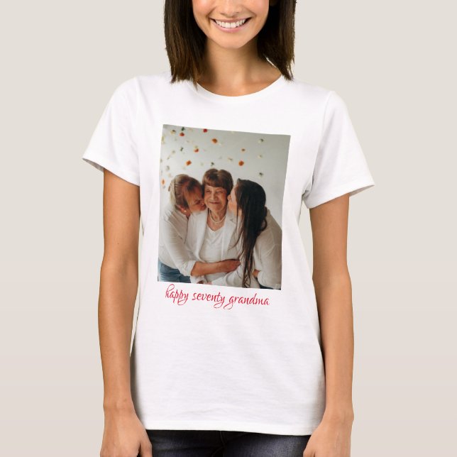 Tre T-tröjor från generation grattis på födelsedag T Shirt (Framsida)